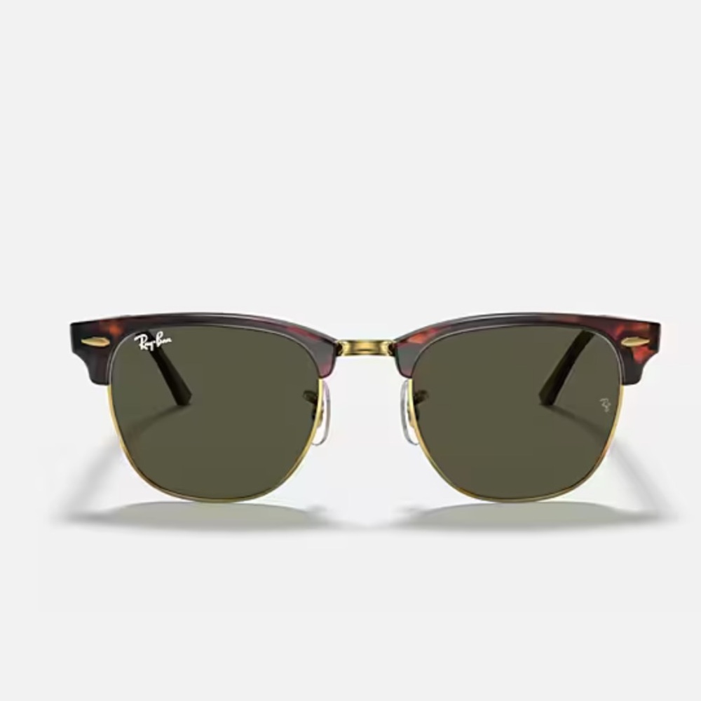 Ray-Ban Clubmaster Classic in Polished Tortoise on gold
